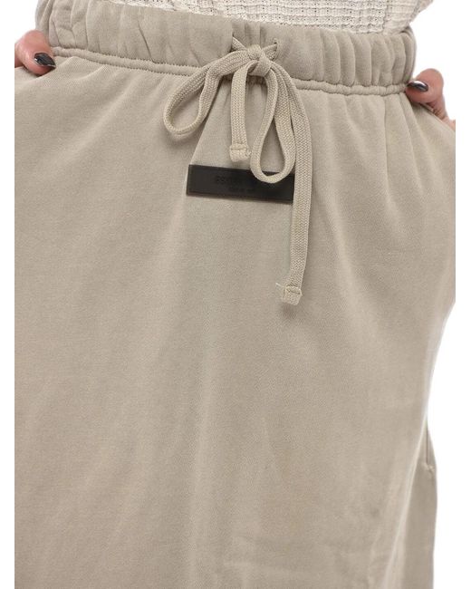 Fear Of God Natural Drawstring-Waist Flared Midi Skirt