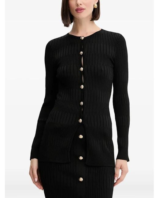 Marciano Black Gerippter Cardigan