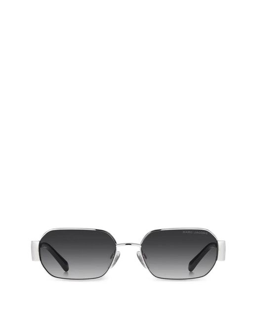 Marc Jacobs White Palladium Geometric Sunglasses