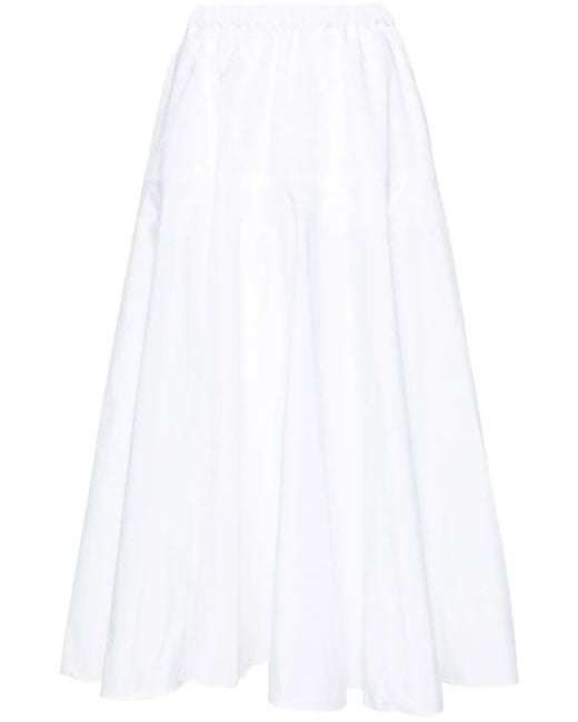 Patou White Faille Maxirock
