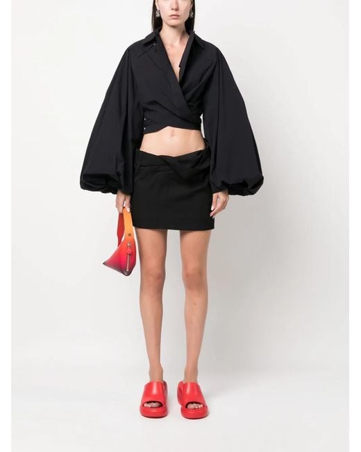 Jacquemus Black Bahia Mini Skirt