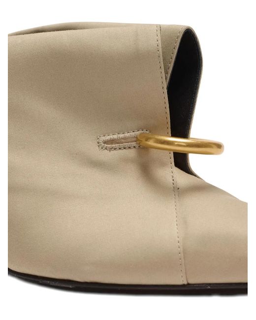 Balmain Natural Piercing-Detail Mules