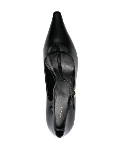 The Row Black Cyd 38mm Leather Pumps