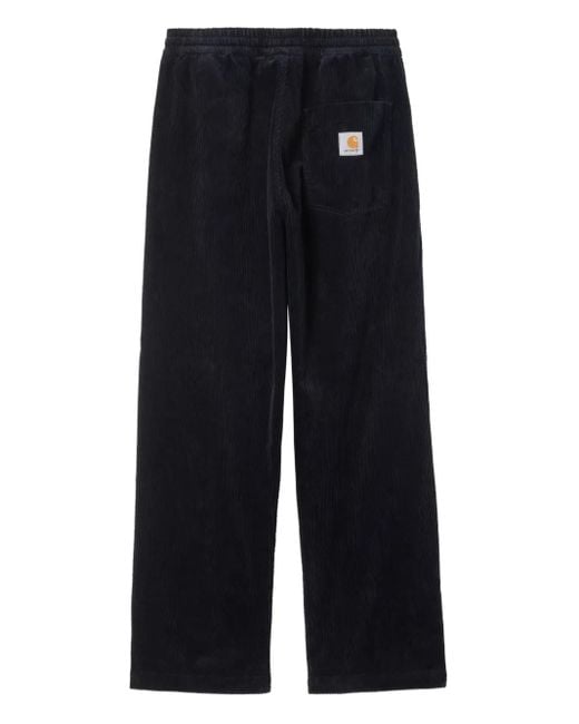 Carhartt Blue Corduroy Drawstring Trousers for men