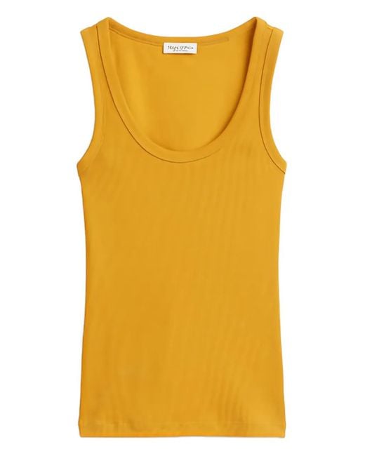 Marc O' Polo Yellow Scoop-Neck Tank Top