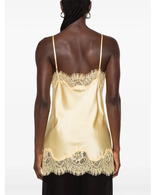MANSPHIL Natural V-Neck Lace-Trim Top