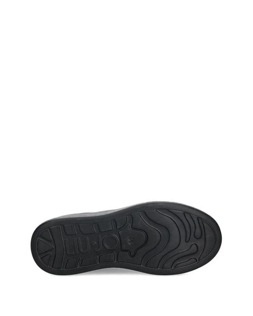 Liu Jo Black Logo-Print Sneakers