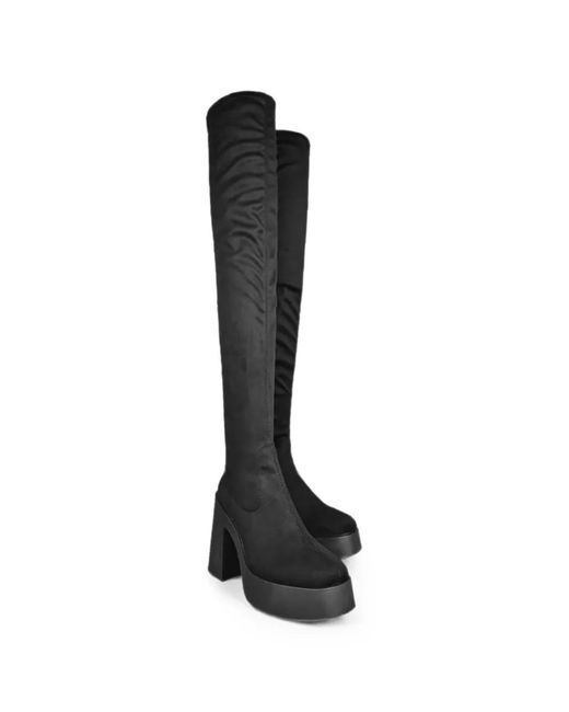 Altercore Black Daphne Platform Boots