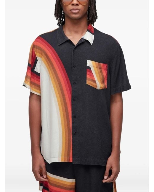 Osklen Hemd Mit Waves Mc-Print in Black für Herren