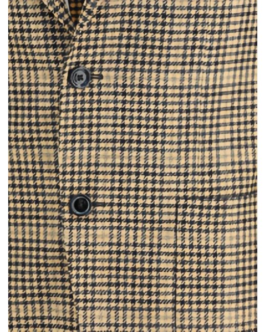 Lardini Brown Checked Two-Button Blazer for men