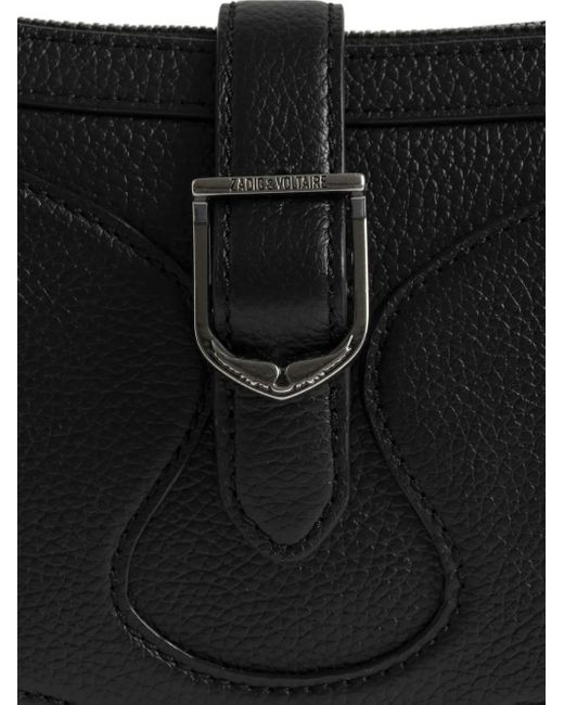 Zadig & Voltaire Moonrise Gewelfde Schoudertas Met Gespdetail in het Black