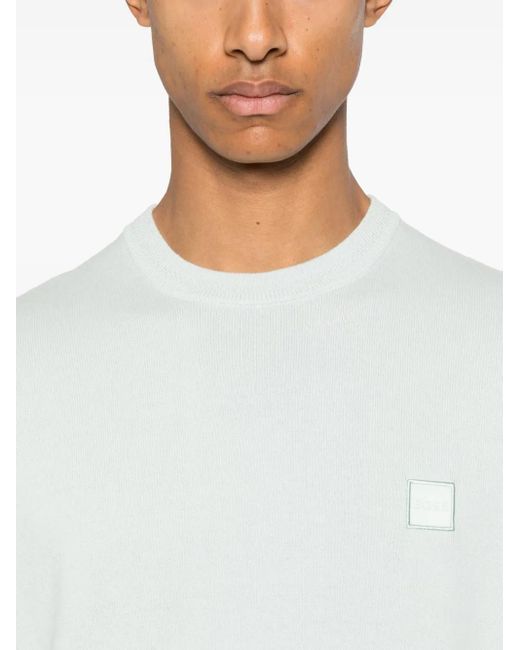 メンズ Boss ロゴ Tシャツ White