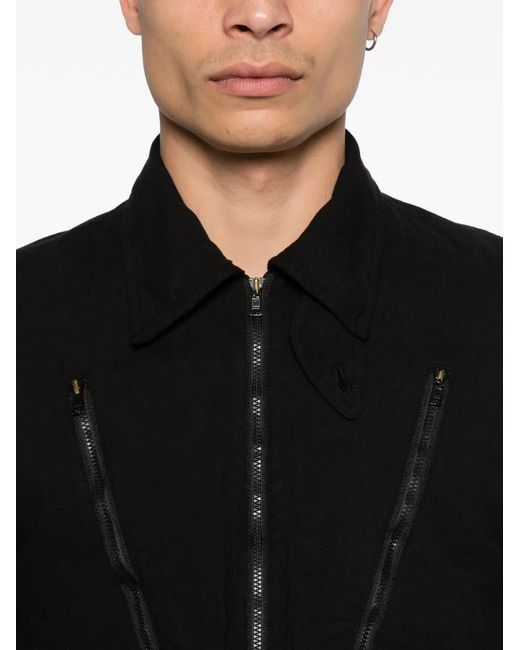 Yohji Yamamoto Black Zip-Detail Jacket for men