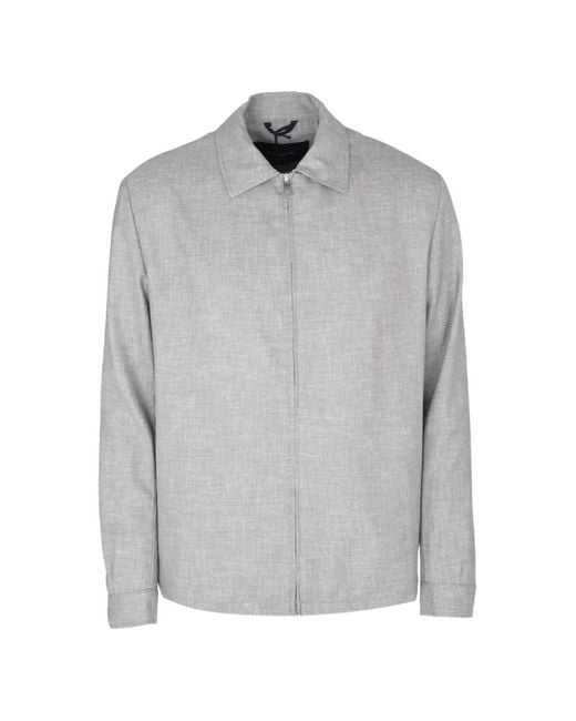 Tombolini Gray Zero Gravity Zip-Up Jacket for men