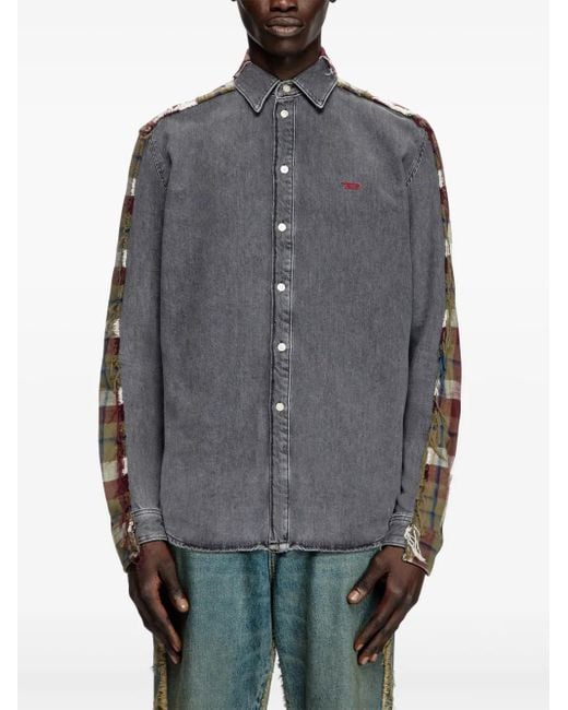 DIESEL Gray X Timberland Checked Shirt