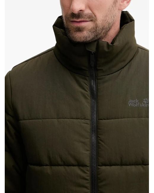 Jack Wolfskin Green Zip-Fastening Jacket for men