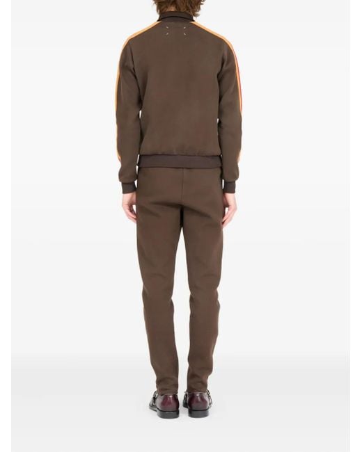 Maison Margiela Sweater Met Hoge Hals En Rits in het Brown voor heren