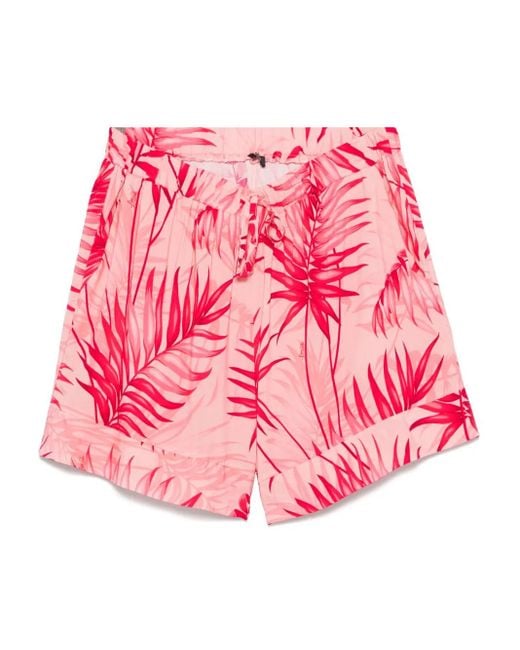 ショートパンツ LIU JO PRINTED SATIN SHORTS LIU JO Printed Satin Shorts | Brown | FARFETCH ID