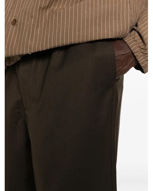 Etudes Studio Brown Elasticated Drawstring Shorts