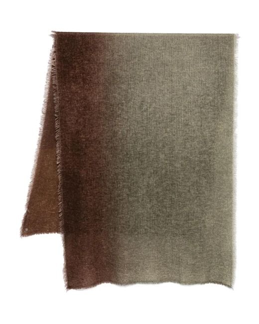 Fringed-Hem Scarf di Faliero Sarti in Brown