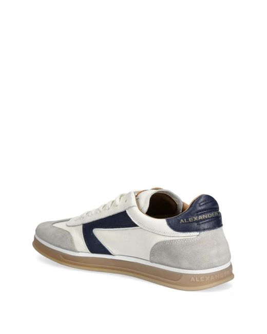 Alexander Smith White Thames Logo Sneakers for men