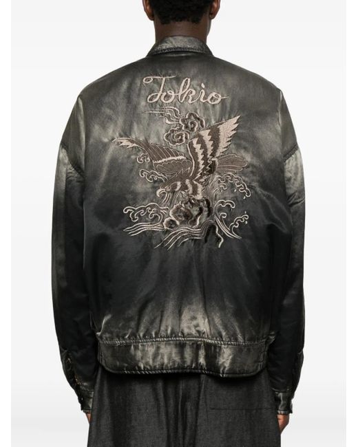 Maison Mihara Yasuhiro Embroidered Souvenir Jacket in Black for 
