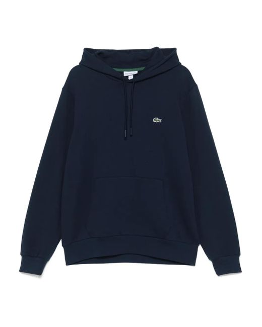 Felpa Con Cappuccio E Logo di Lacoste in Blue da Uomo