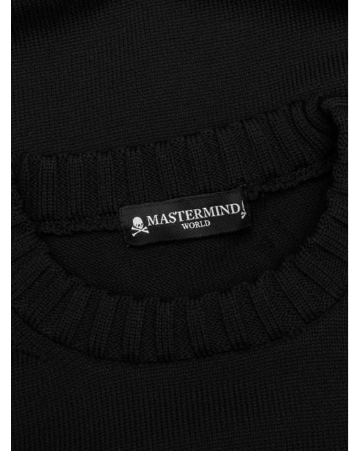 Jersey con bordado de calavera y huesos MASTERMIND WORLD de hombre de color Black