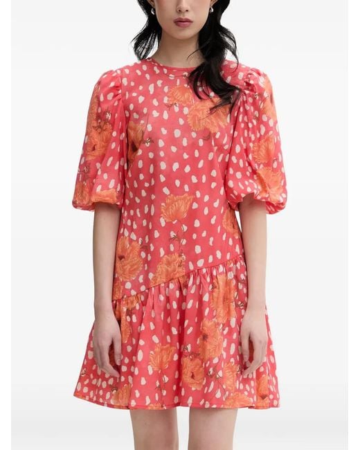Never Fully Dressed Red Petite Poppy Mini Dress