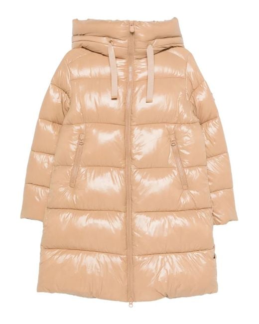 Save The Duck Natural Hooded Puffer Coat