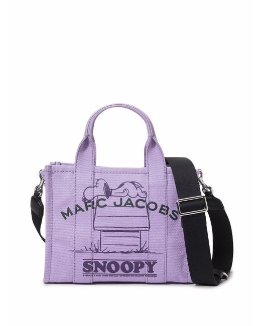 Marc Jacobs Purple X Peanuts The Mini Snoopy Tote Bag