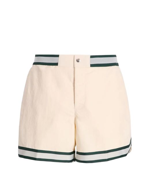 CHE Natural Baller Striped-Trims Swim Short for men