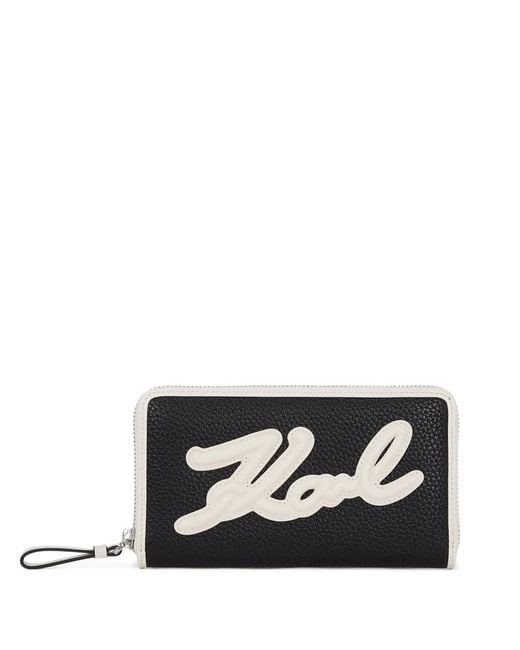 Karl Lagerfeld White K/Skuare Wallet