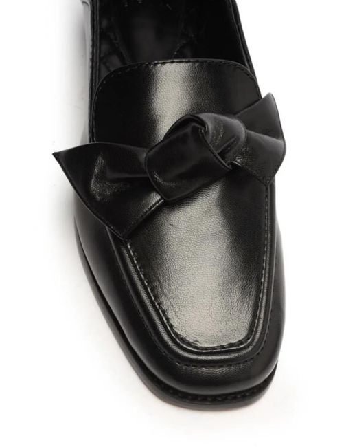 Alexandre Birman Black Clarita Leather Loafers
