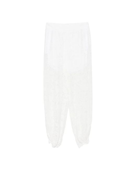 Imperial White Lace Trousers