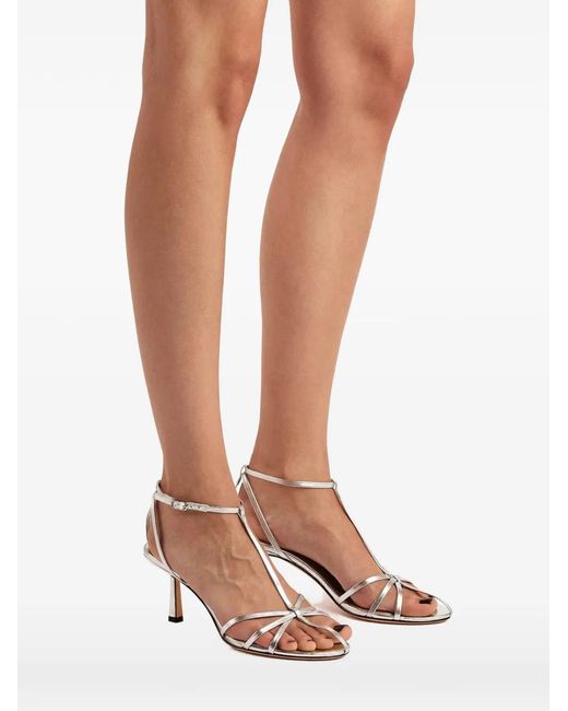 STUDIO AMELIA White Aviary Strappy Sandals