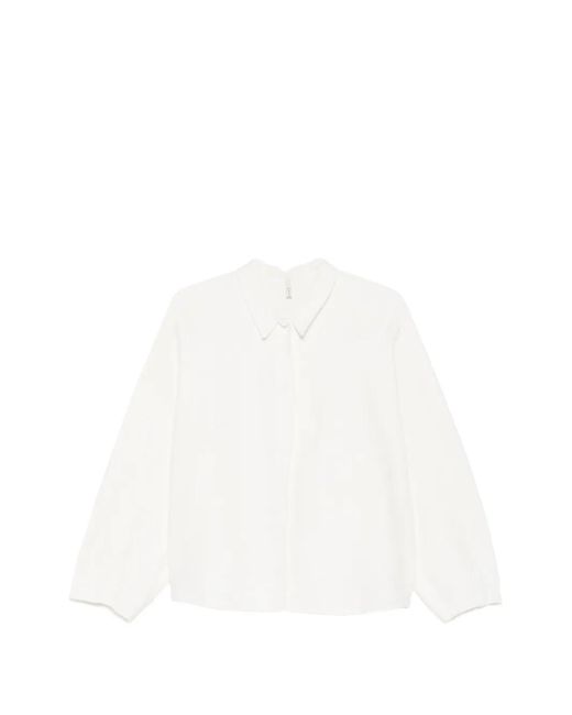 Boboutic White Front-Fastening Overshirt
