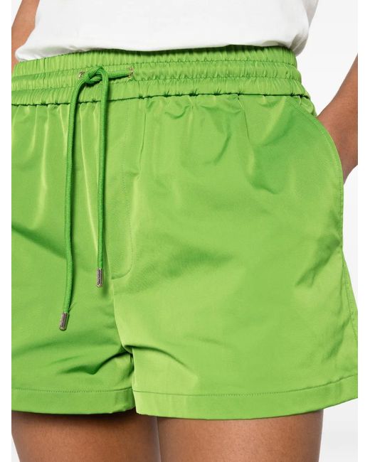 Maje Green Elasticated Drawstring Shorts