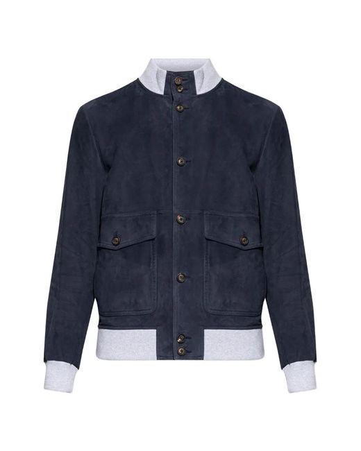 Chaqueta Con Botones Eleventy de color Blue
