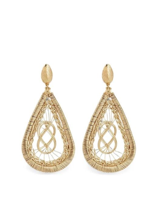 Gas Bijoux Natural Tojo Filea Braided Drop Earrings