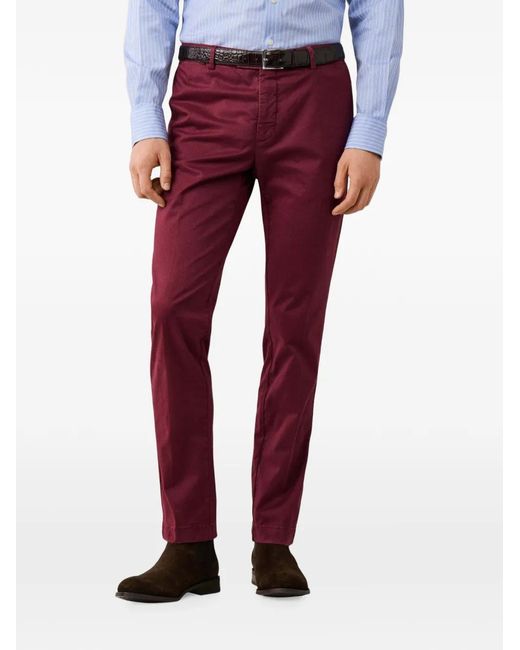 Hackett Red Kensington Slim-Fit Chinos for men