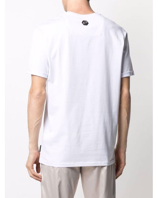 Philipp Plein T-Shirt mit Totenkopf-Print in Weiß für Herren - Lyst