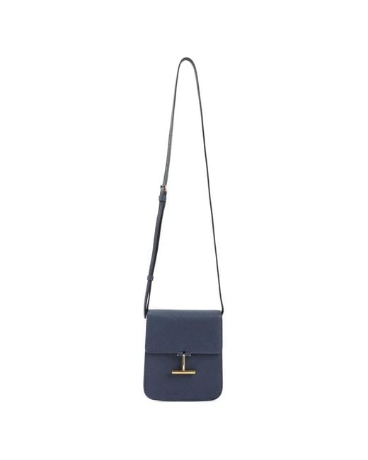Tom Ford Blue Mini Tara Crossbody Bag