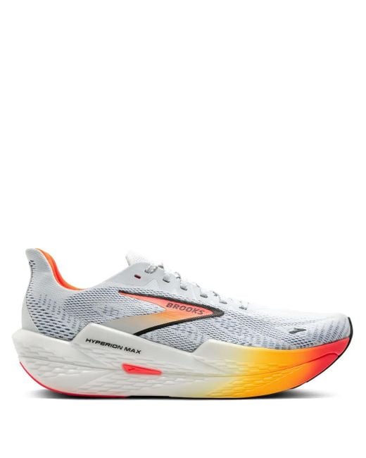 Brooks White Hyperion Max 2 Lace-Up Sneakers for men