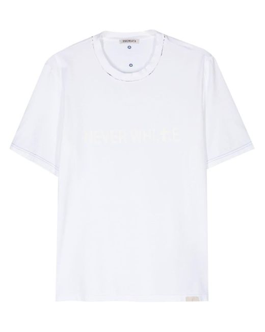 Premiata White Athens Logo-print T-shirt for men