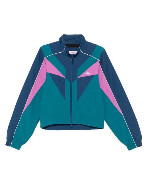 Martine Rose Blue Shrunken Track-Jacket