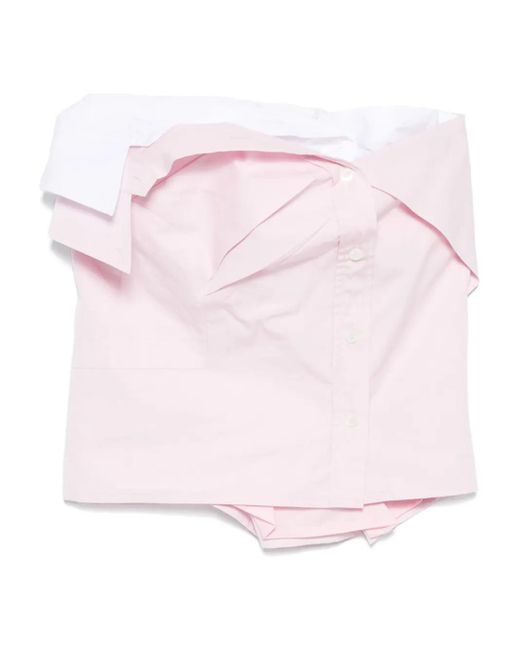 Haut En Popeline Miu Miu en coloris Pink