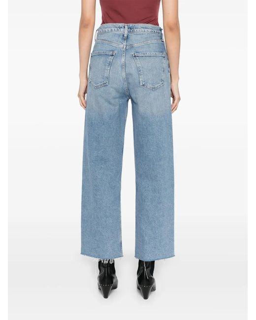 Agolde Blue Ren Wide-Leg Jeans
