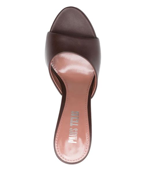 Paris Texas White Nina Mules 105mm