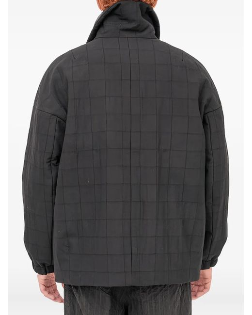Forme D'expression Black Padded Bomber Jacket for men